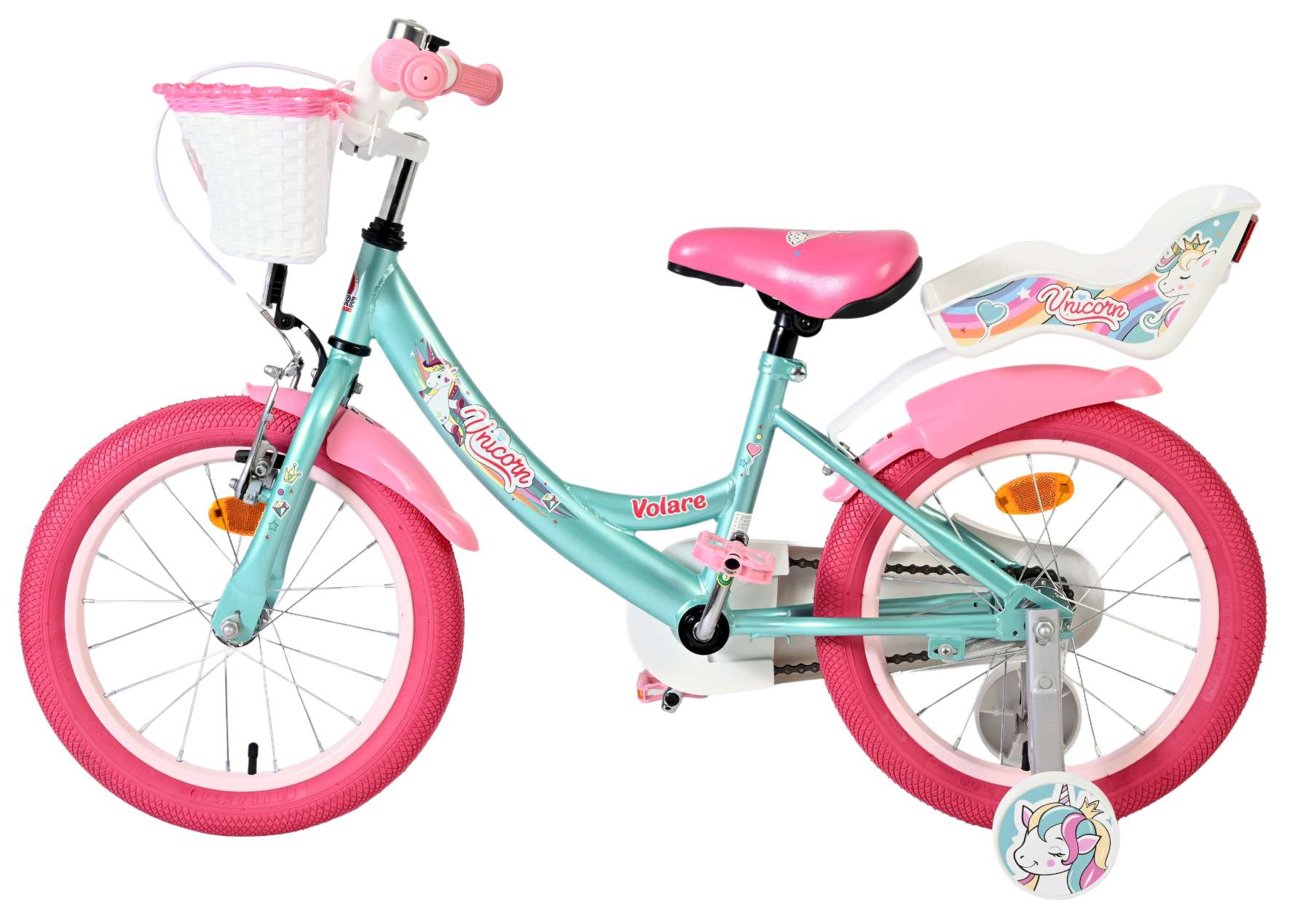 volare-unicorn-kinderfahrrad-16-zoll-gr-n-m-dchen-korb image 7