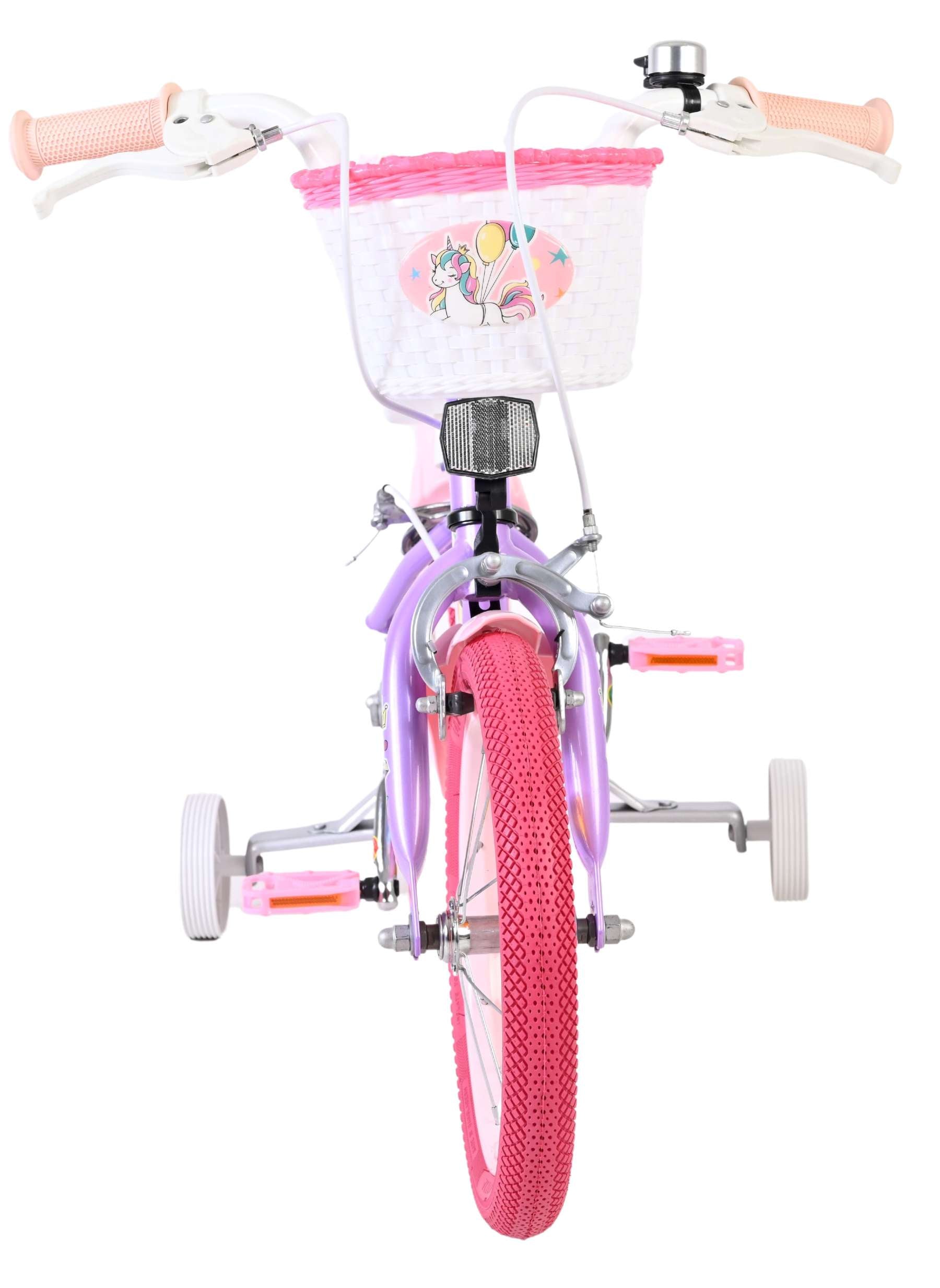 volare-unicorn-14-zoll-kinderfahrrad-lila-2-handbremsen image 5
