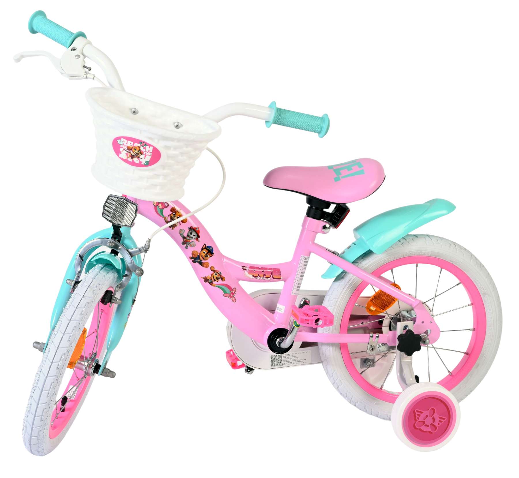 paw-patrol-14-zoll-kinderfahrrad-rosa-m-dchen-skye image 8