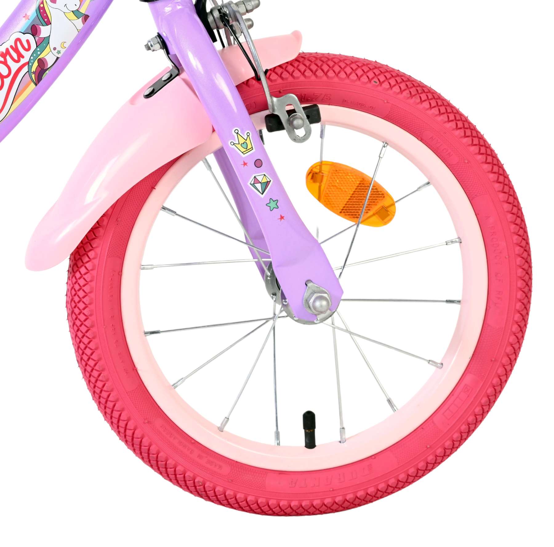 volare-unicorn-14-zoll-kinderfahrrad-lila-st-tzr-der image 3