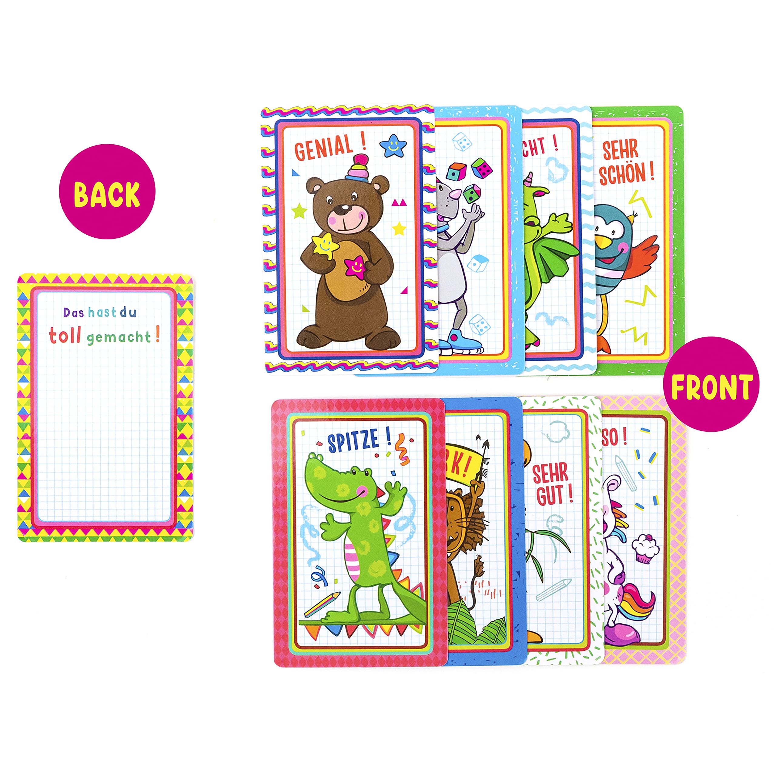 trendhaus-motivation-lobkarten-set-50-flei-k-rtchen-tiere image 3