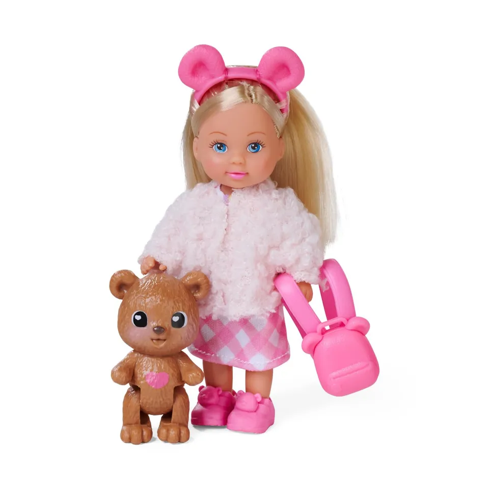 simba-evi-love-teddy-spielpuppe-12cm-rosa-mit-rucksack image 1