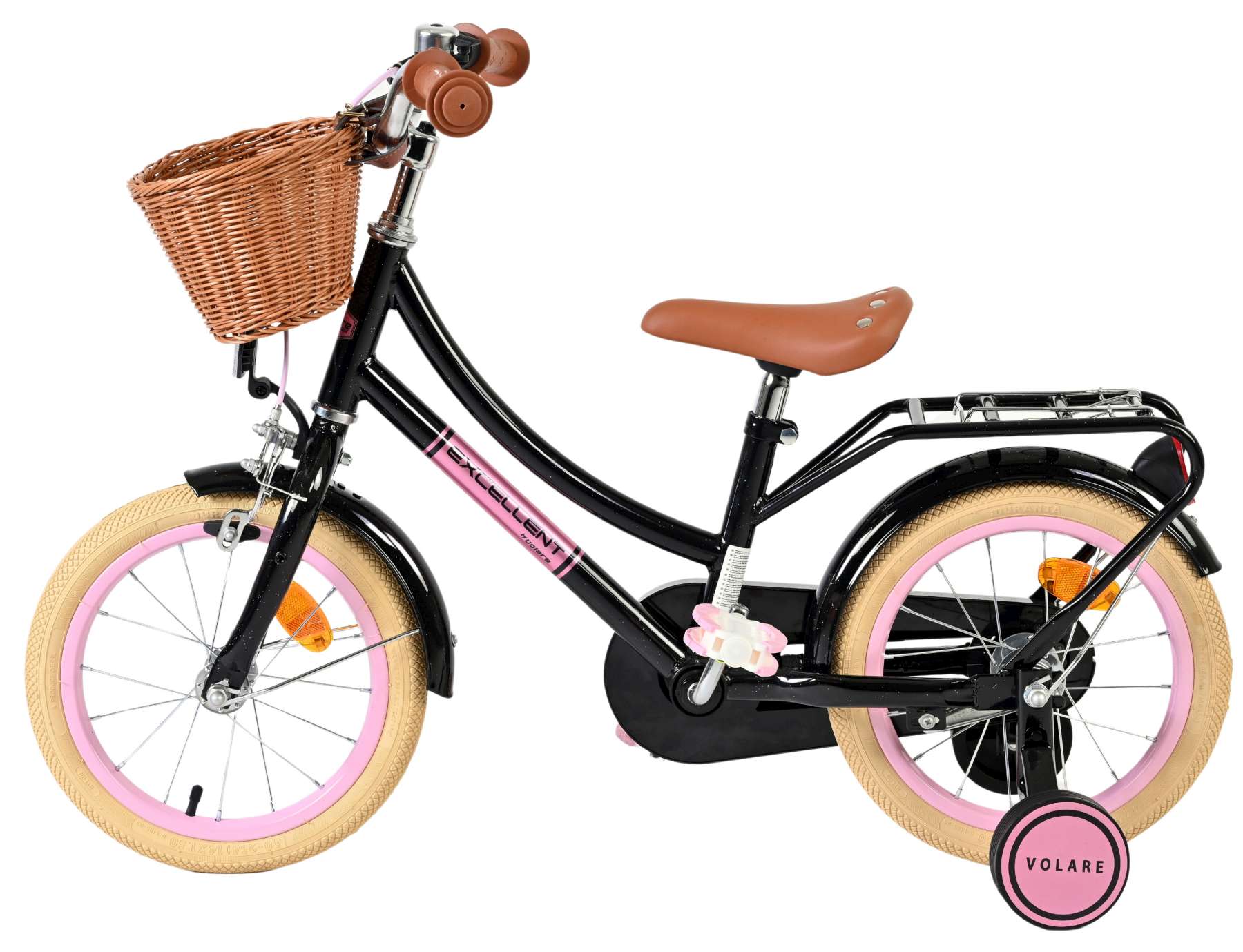 volare-excellent-14-zoll-kinderfahrrad-m-dchen-schwarz image 7