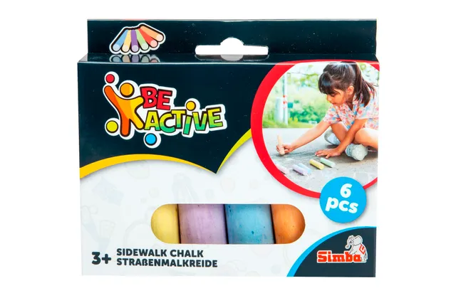 simba-art-fun-stra-enmalkreide-6-farben-abwaschbar image 1