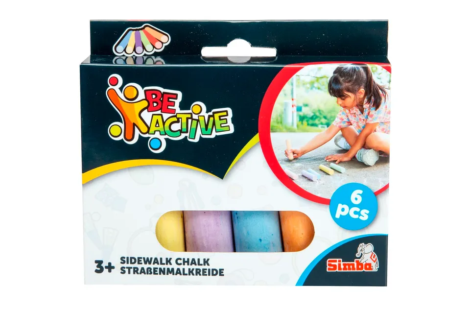 simba-art-fun-stra-enmalkreide-6-farben-abwaschbar image 1