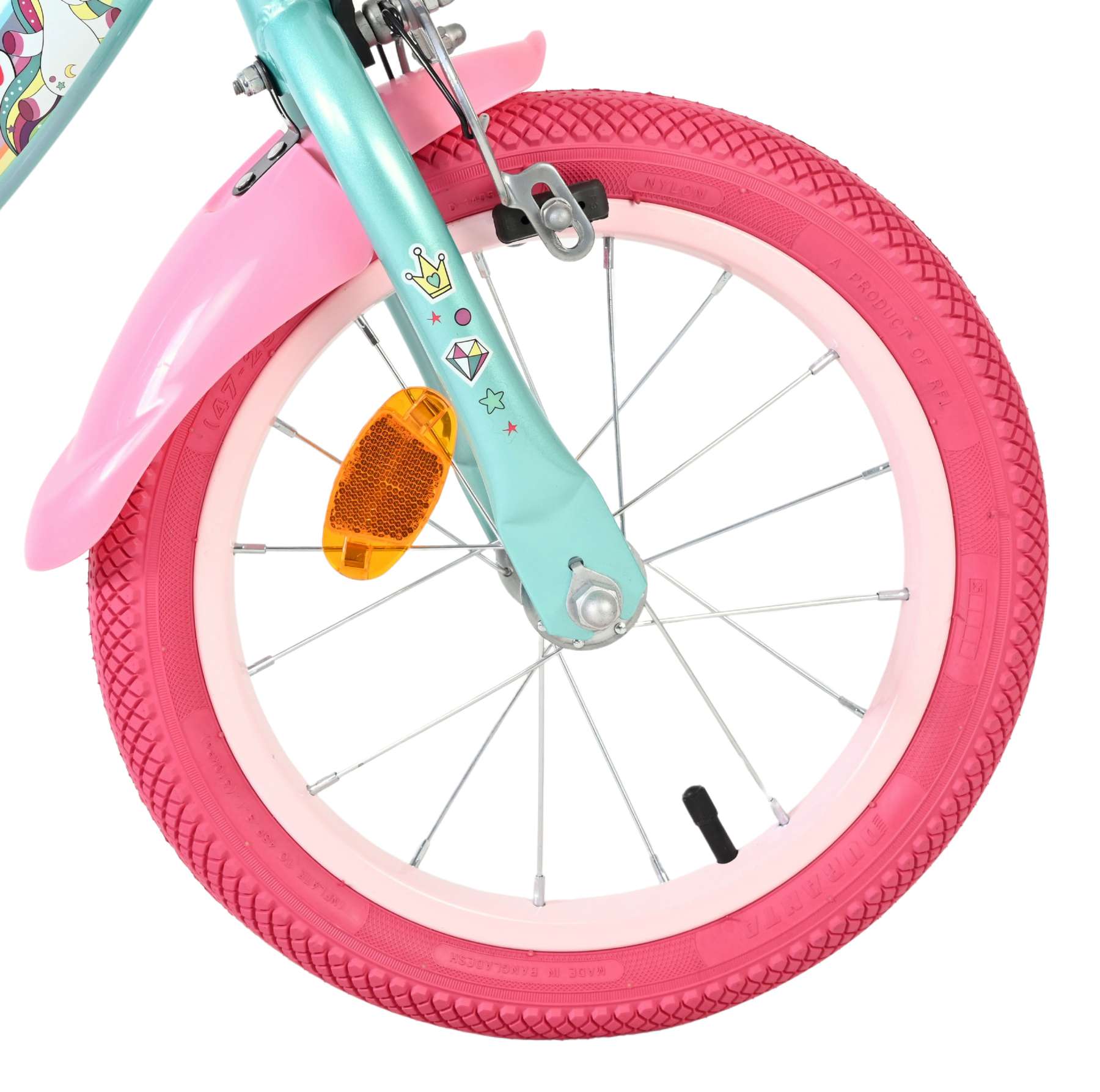 volare-unicorn-14-zoll-m-dchenfahrrad-gr-n-einhorn image 3