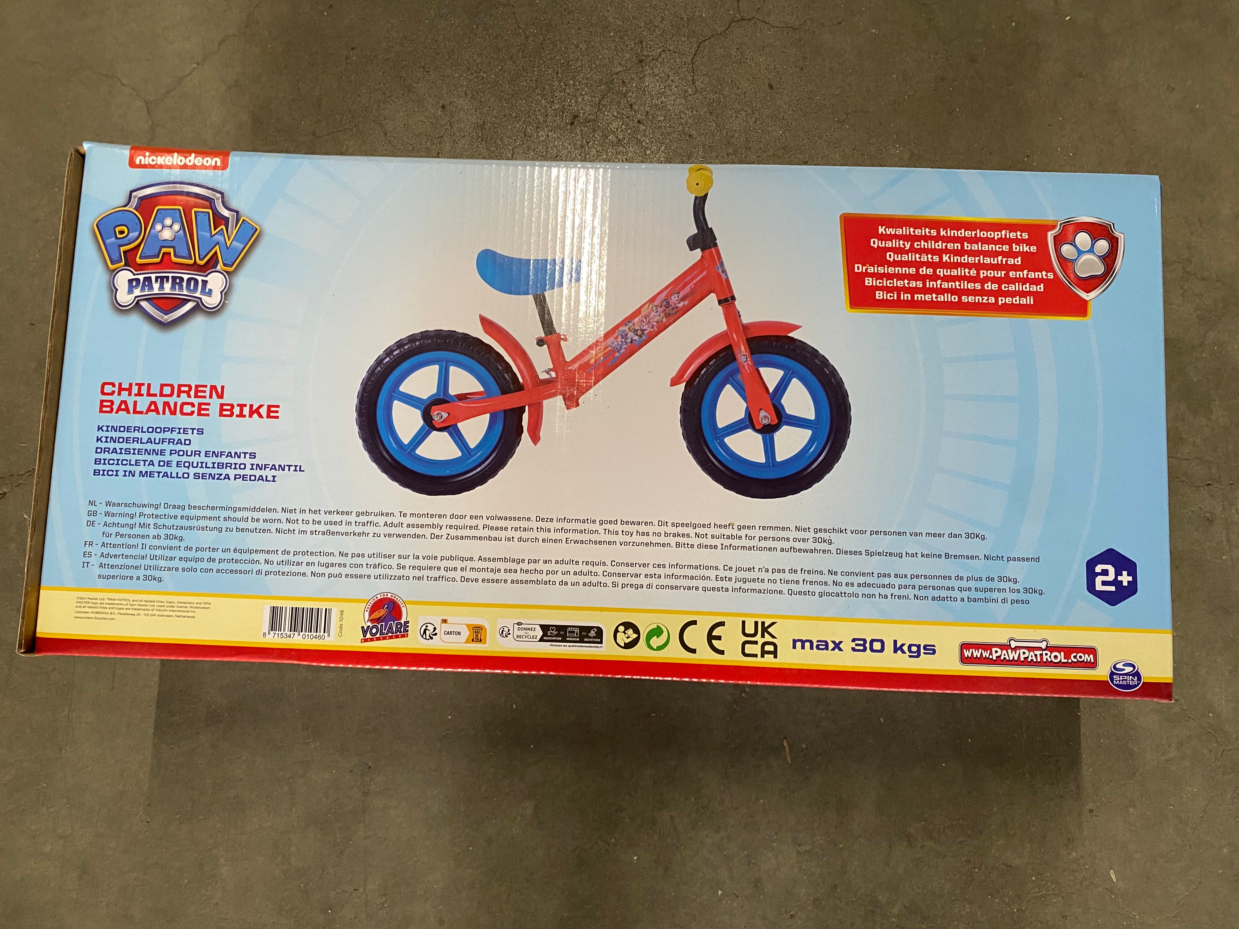 volare-paw-patrol-laufrad-metall-kinder-verstellbar-schaumreifen image 8