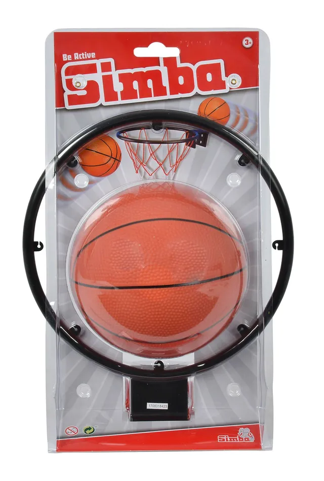 simba-bounzyball-basketball-korb-mit-netz-22-cm-ball-14-cm image 1