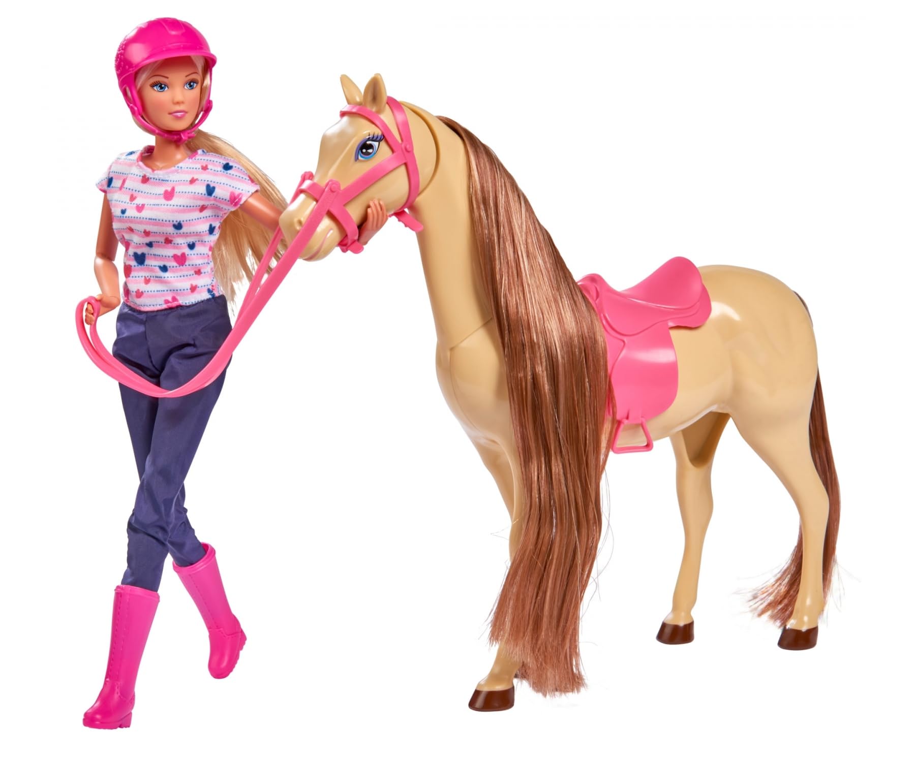 simba-steffi-love-riding-tour-puppe-29cm-mit-pferd image 1