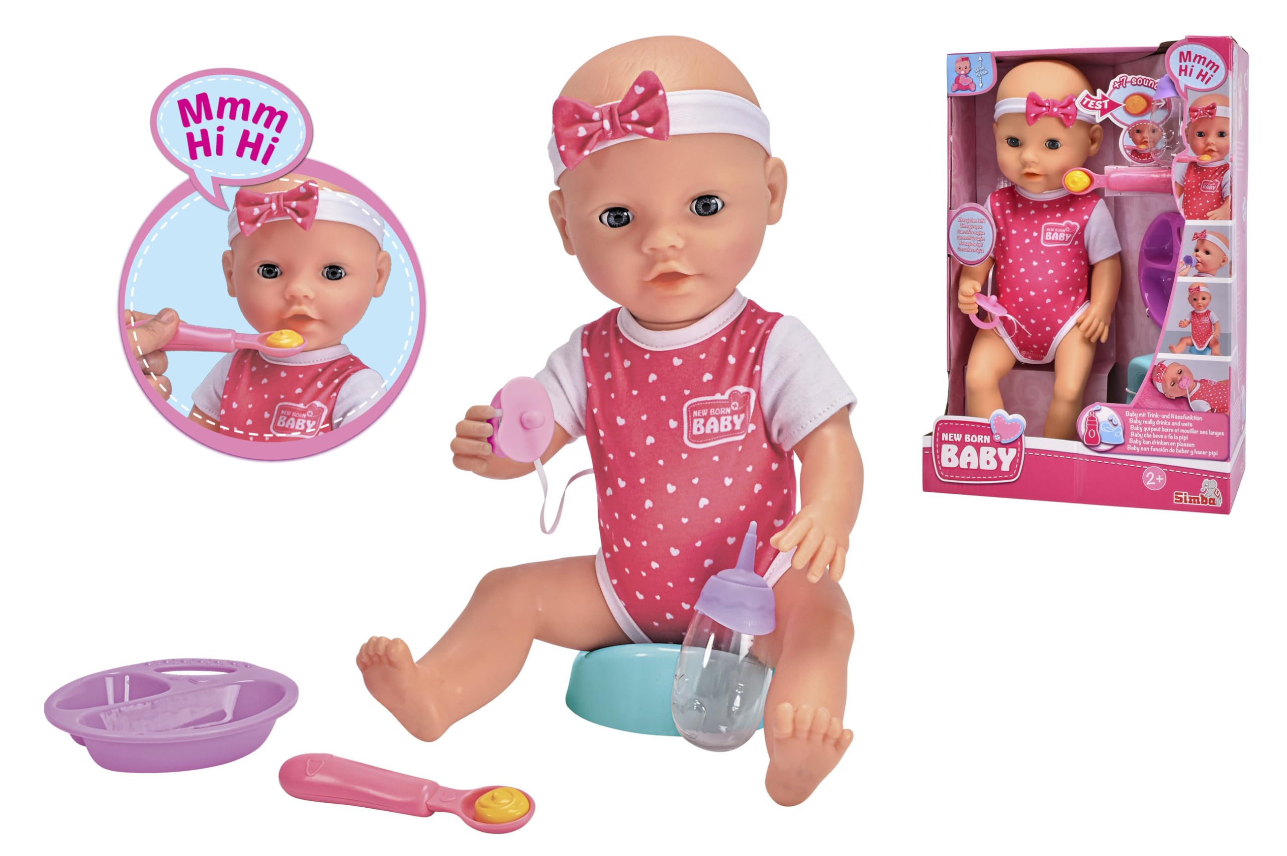 simba-new-born-baby-hungry-babypuppe-38-cm-mit-sound image 1