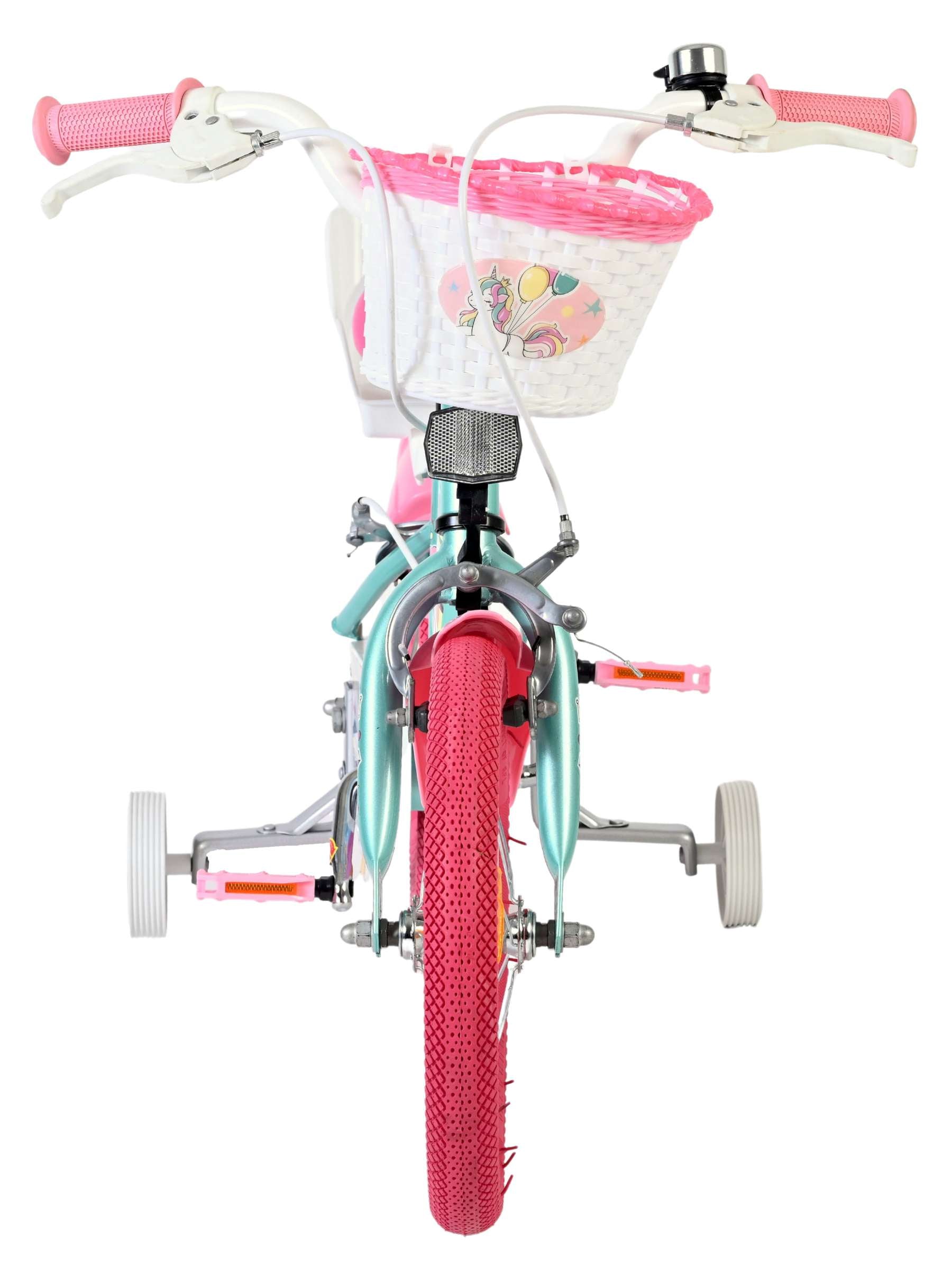 volare-unicorn-14-zoll-kinderfahrrad-gr-n-2-handbremsen image 7