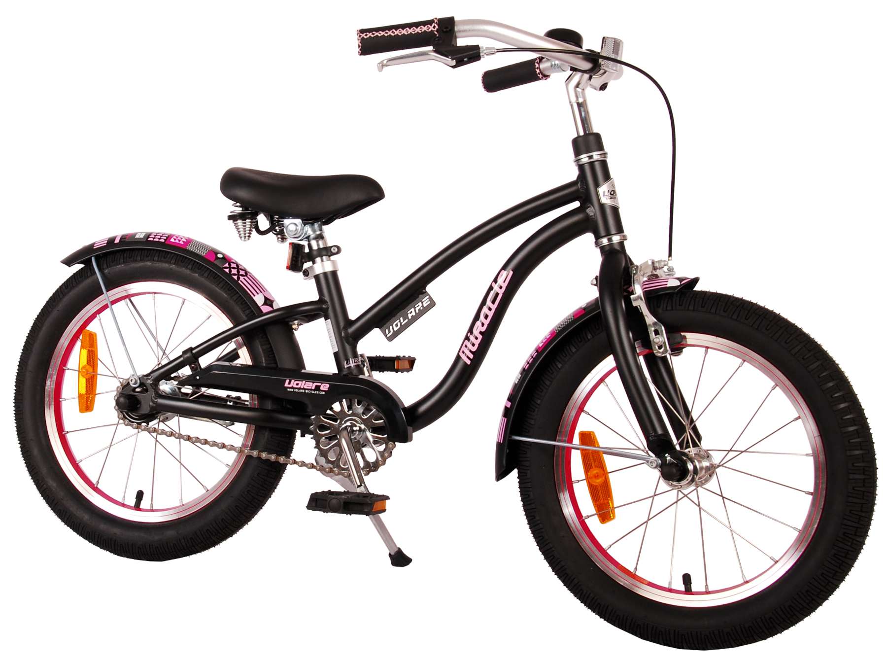 volare-miracle-cruiser-kinderfahrrad-16-zoll-mattschwarz image 2