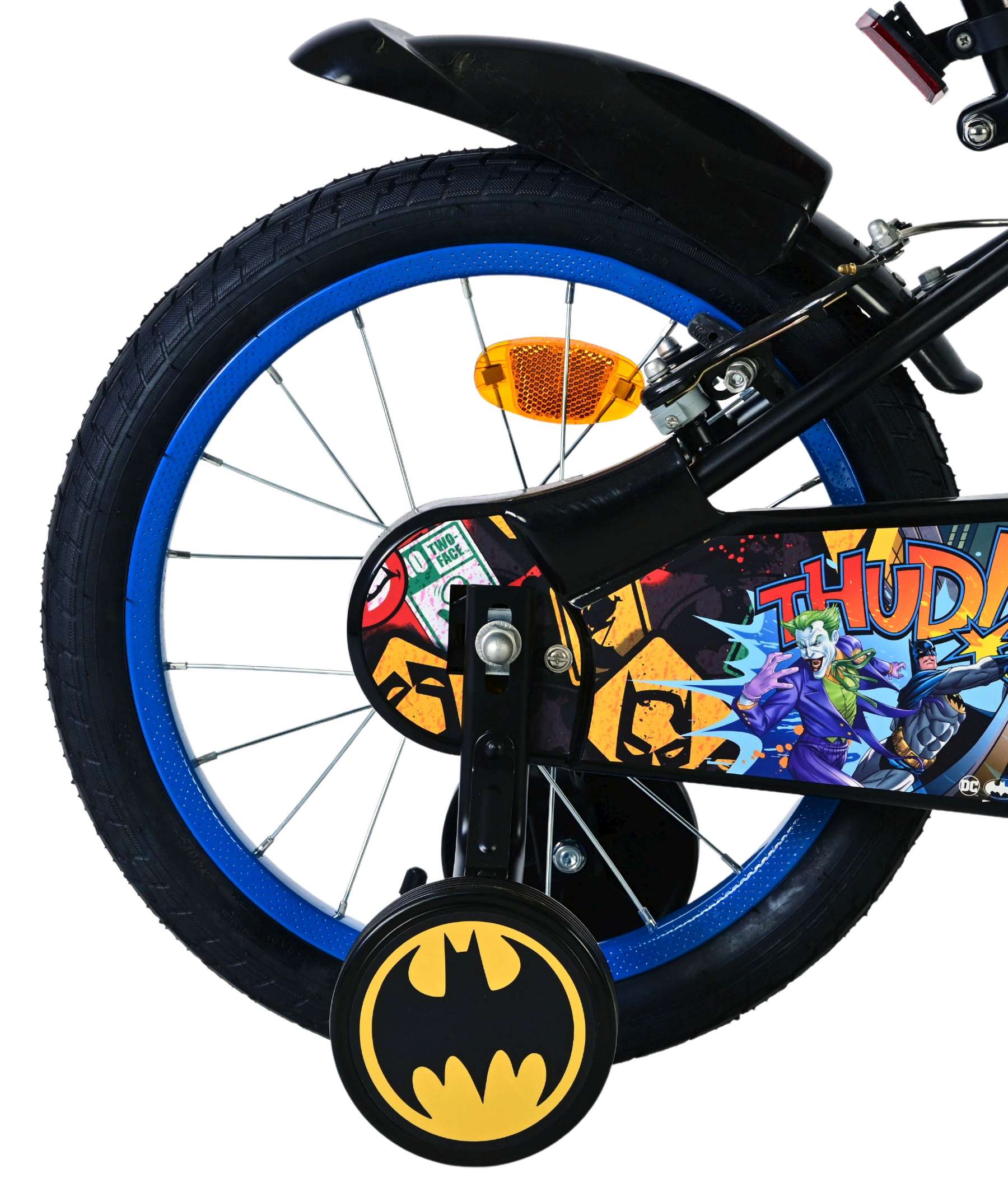 volare-batman-16-zoll-kinderfahrrad-schwarz-mit-2-handbremsen image 2
