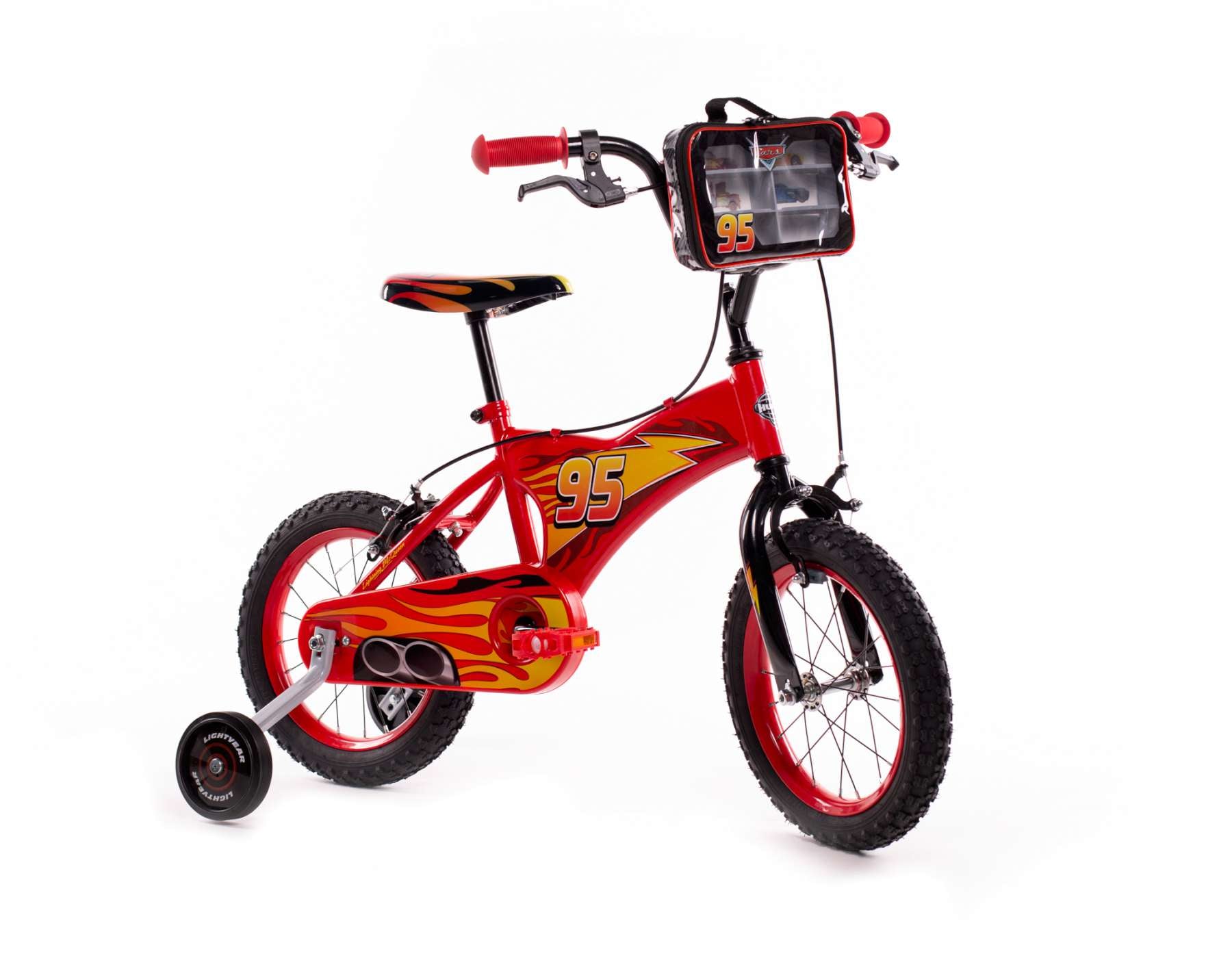 disney-cars-jungenfahrrad-14-zoll-rot-zwei-handbremsen-trinkflasche image 2