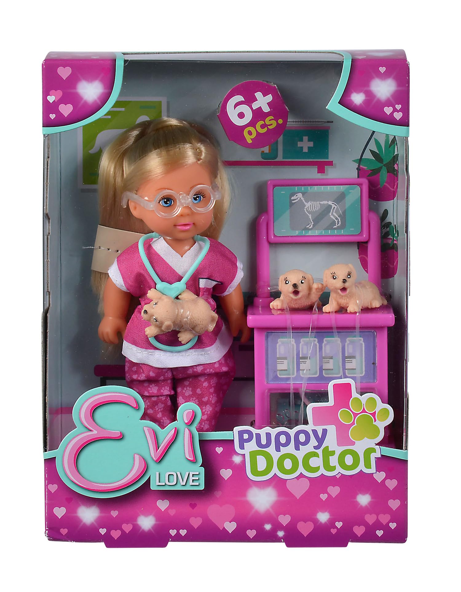simba-evi-love-puppy-doctor-tier-rztin-12-cm-mit-welpen image 4