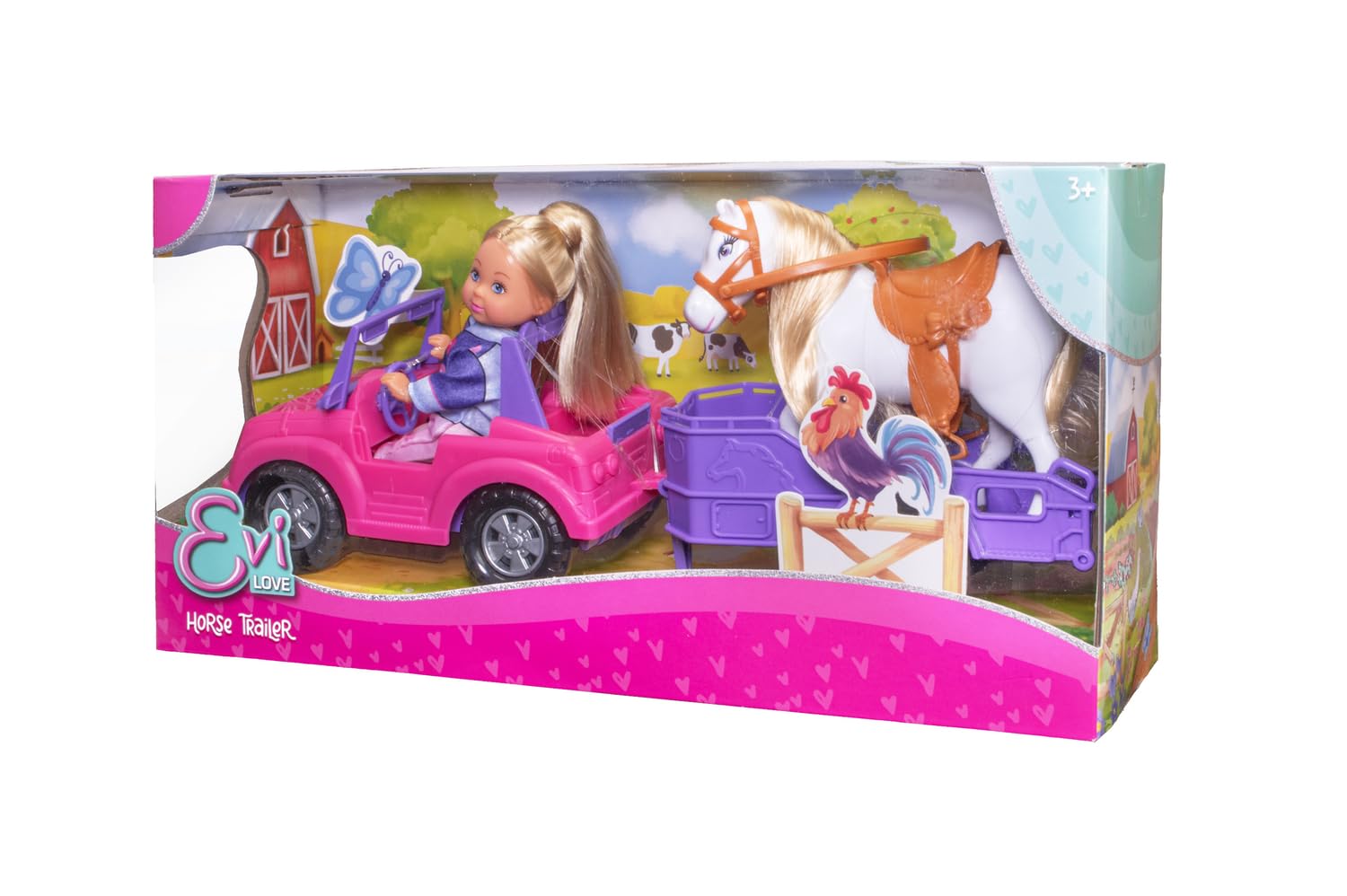 simba-evi-love-horse-trailer-puppe-jeep-pony-set image 4