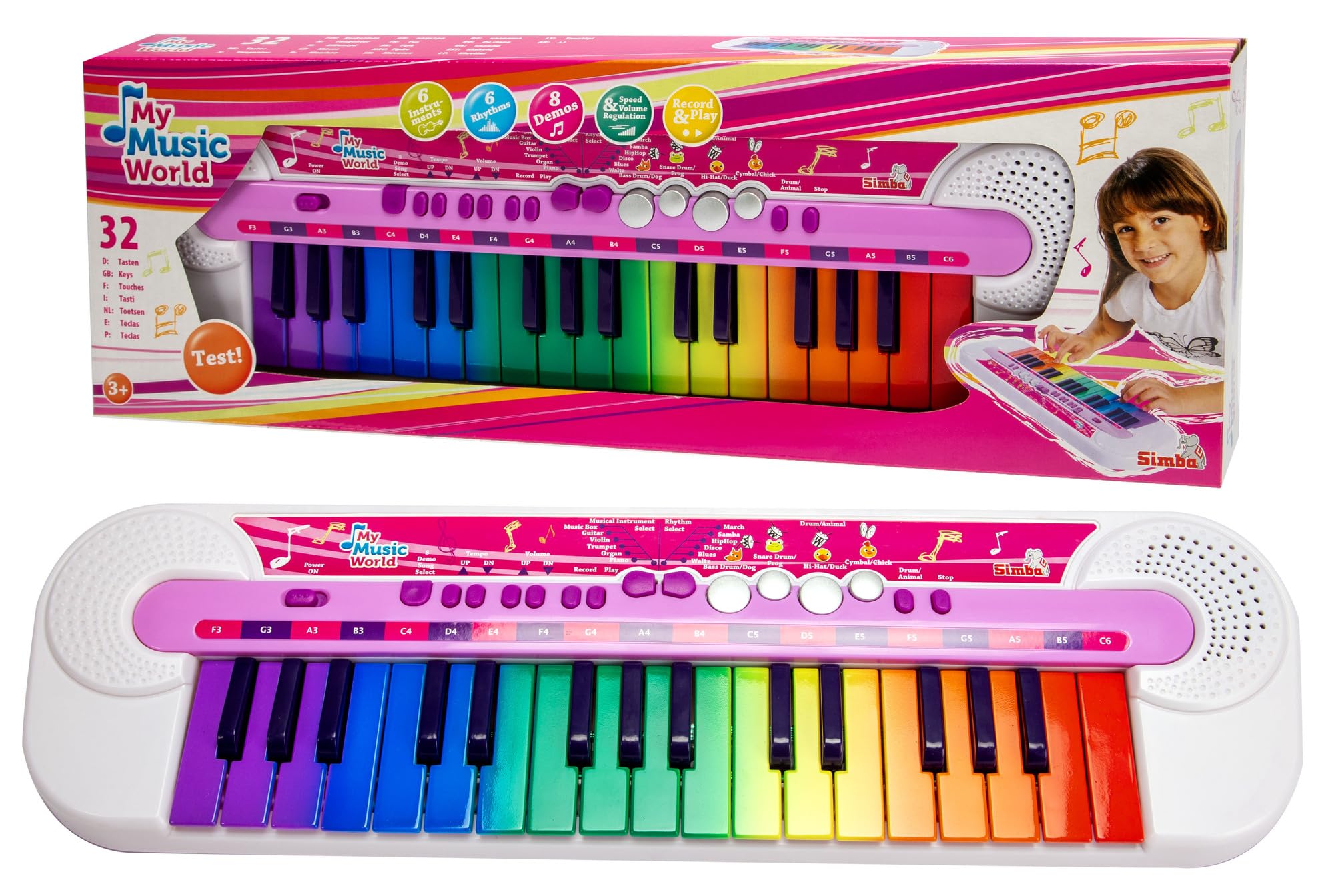 simba-my-music-world-girls-keyboard-32-tasten image 4