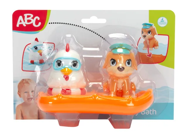 simba-abc-kleine-tier-matrosen-badeboot-mit-2-tieren-10-cm image 1