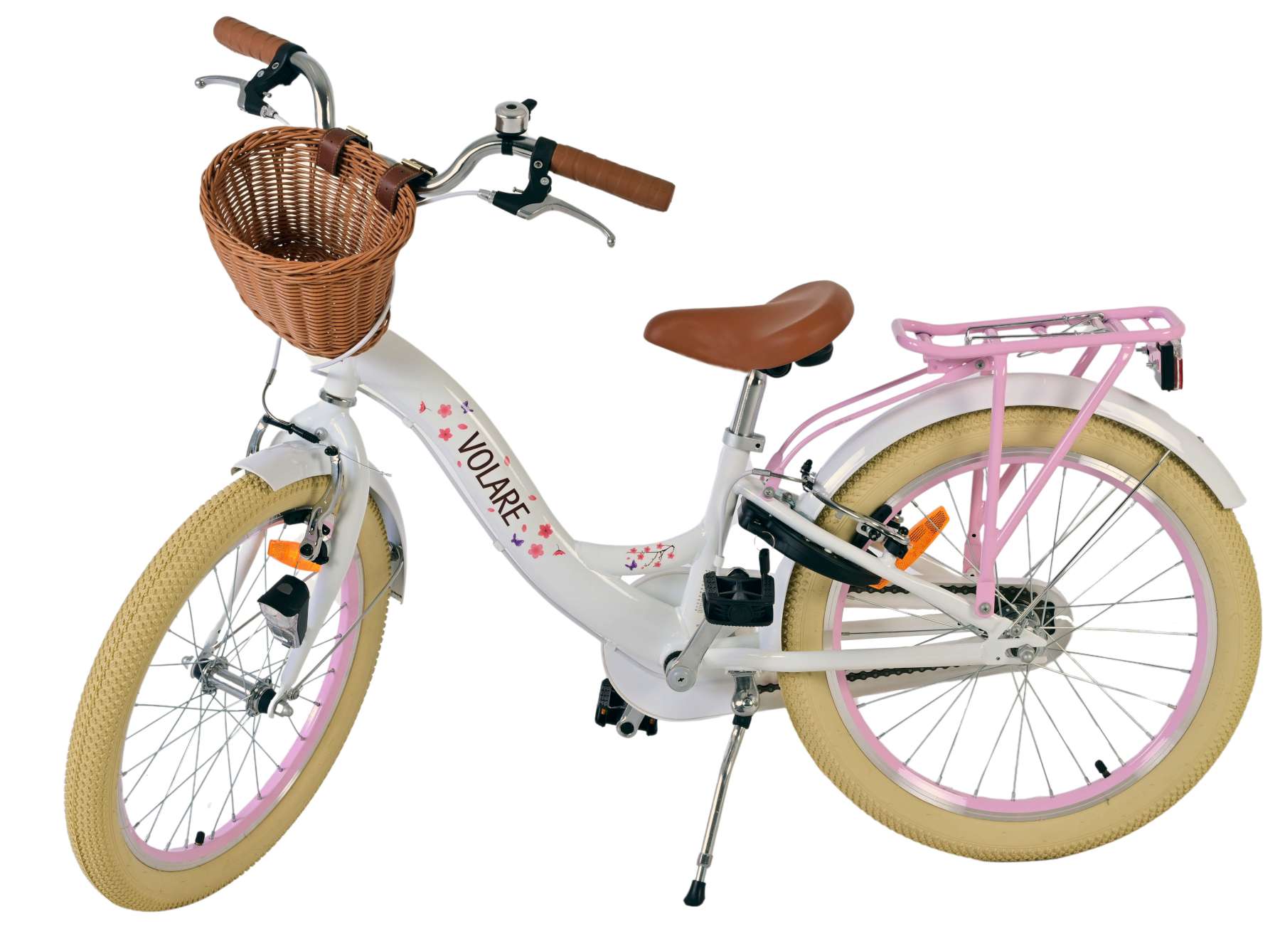 volare-blossom-20-zoll-kinderfahrrad-wei-mit-korb-und-licht image 8