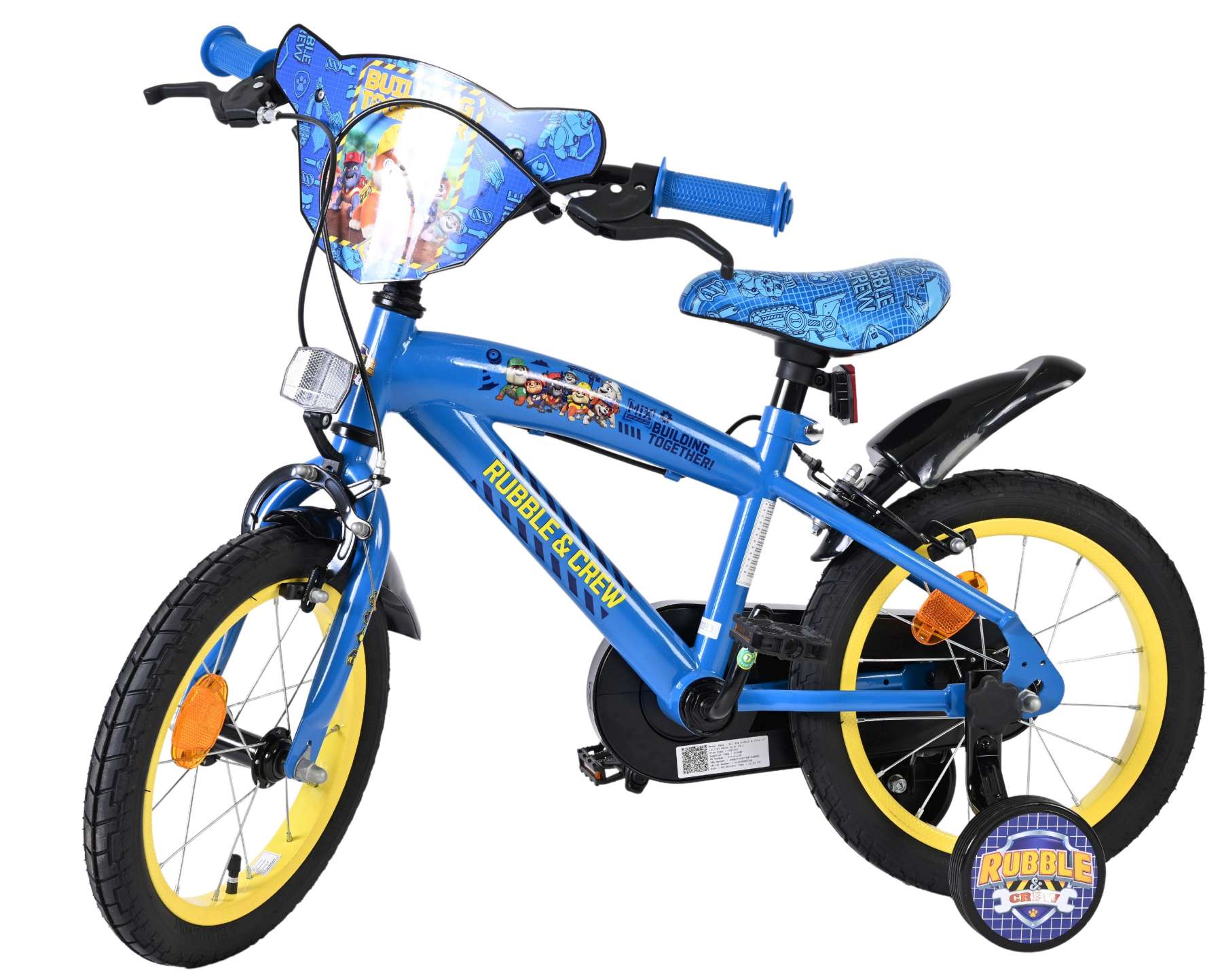 volare-paw-patrol-rubble-14-zoll-kinderfahrrad-blau-st-tzr-der image 8