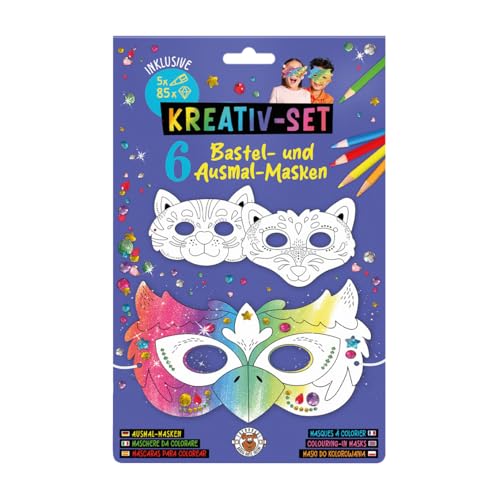 trendhaus-birthday-fun-bastelset-tiermasken-6-masken-sticker image 6