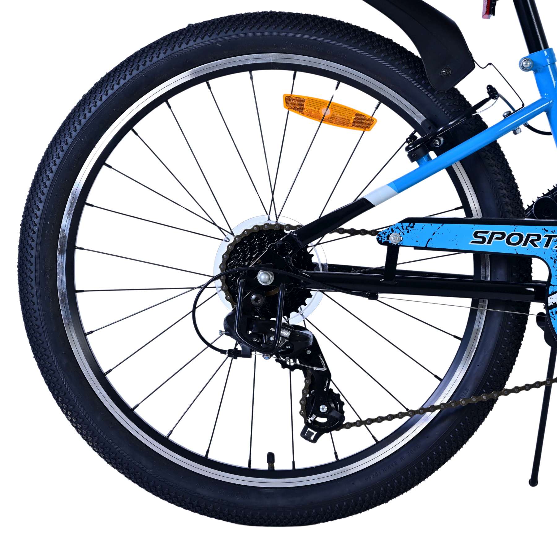 volare-sportivo-24-zoll-kinderfahrrad-jungen-schwarz-blau-7-gang image 6