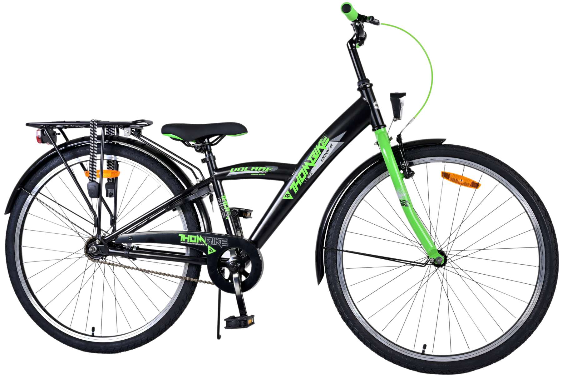 volare-thombike-26-zoll-jugendfahrrad-schwarz-gr-n image 2