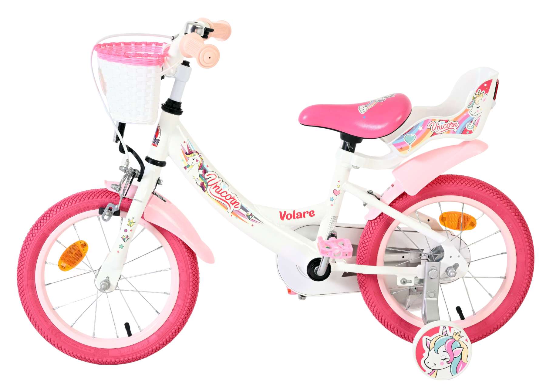 volare-unicorn-14-zoll-kinderfahrrad-wei-m-dchen-einhorn image 7