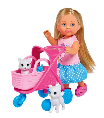 simba-evi-love-cat-buggy-puppe-mit-katzen-12cm image 4