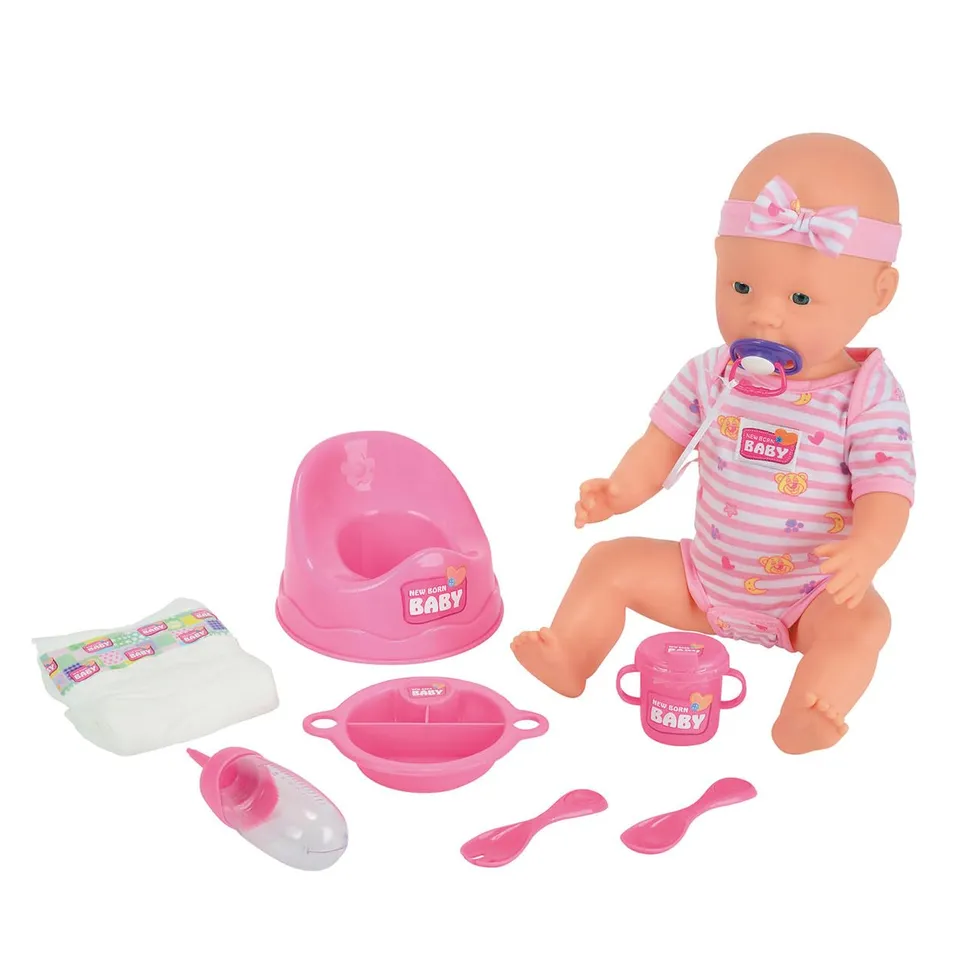 simba-new-born-baby-puppe-43-cm-mit-trinkfunktion-8-teilig image 1
