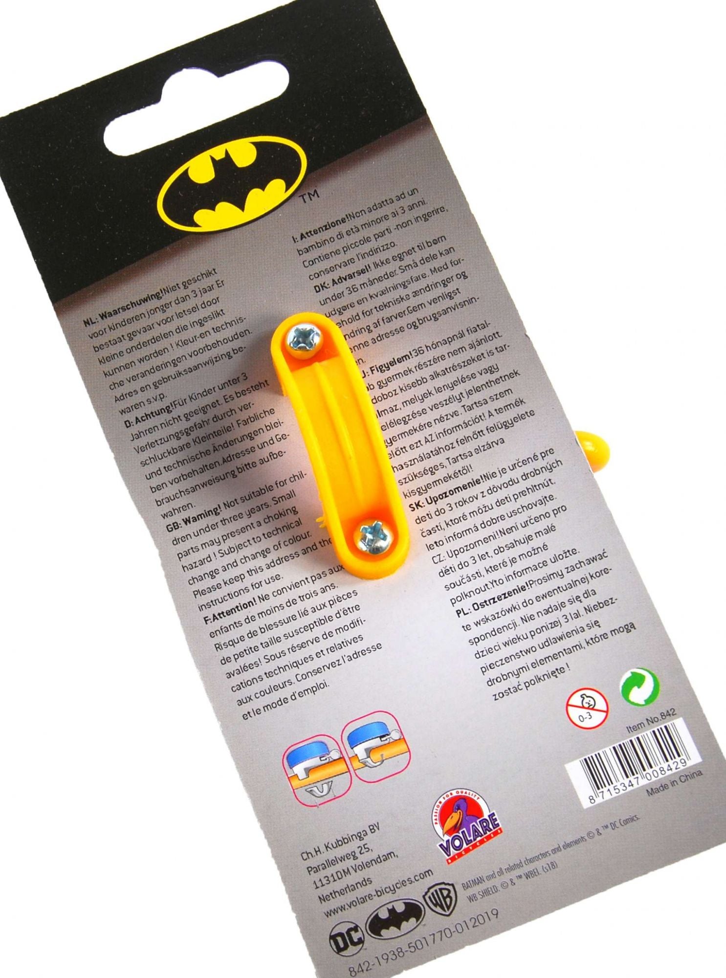batman-fahrradklingel-schwarz-metall-kinder image 2