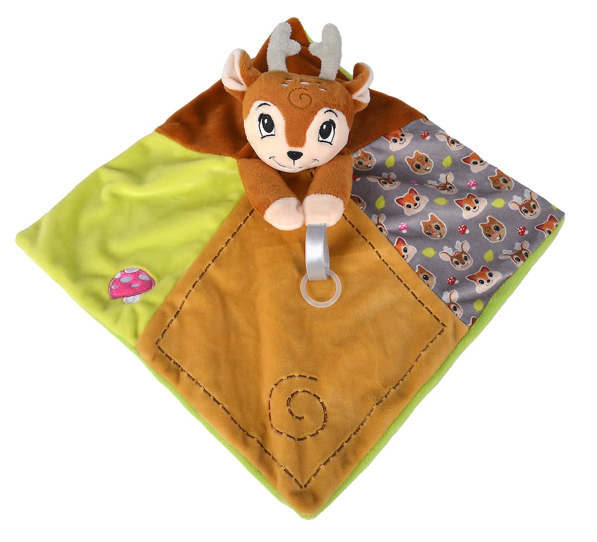 simba-abc-forest-friends-schmusetuch-reh-30-cm-mit-rassel image 1