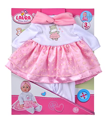 simba-laura-glitzersternchenset-puppenkleidung-38-cm-3-teilig-rosa image 8
