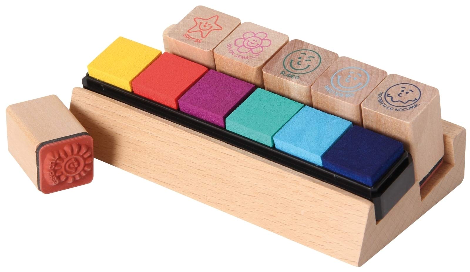 trendhaus-motivation-stempel-set-deutsch-6-holzstempel-lehrer image 1