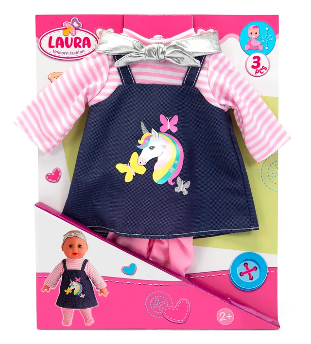 simba-laura-einhorn-fashion-puppenkleidung-3tlg-36-43-cm image 1