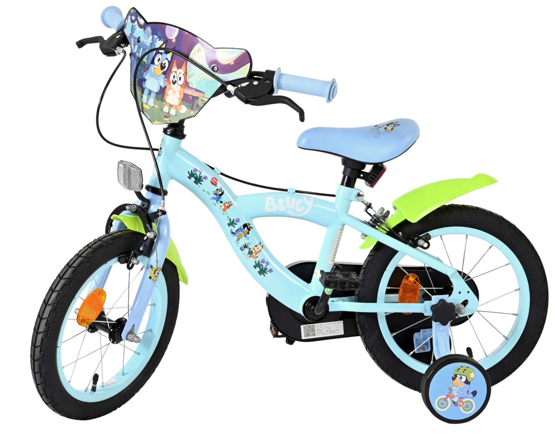 bluey-volare-14-zoll-kinderfahrrad-hellblau-mit-handbremsen image 8