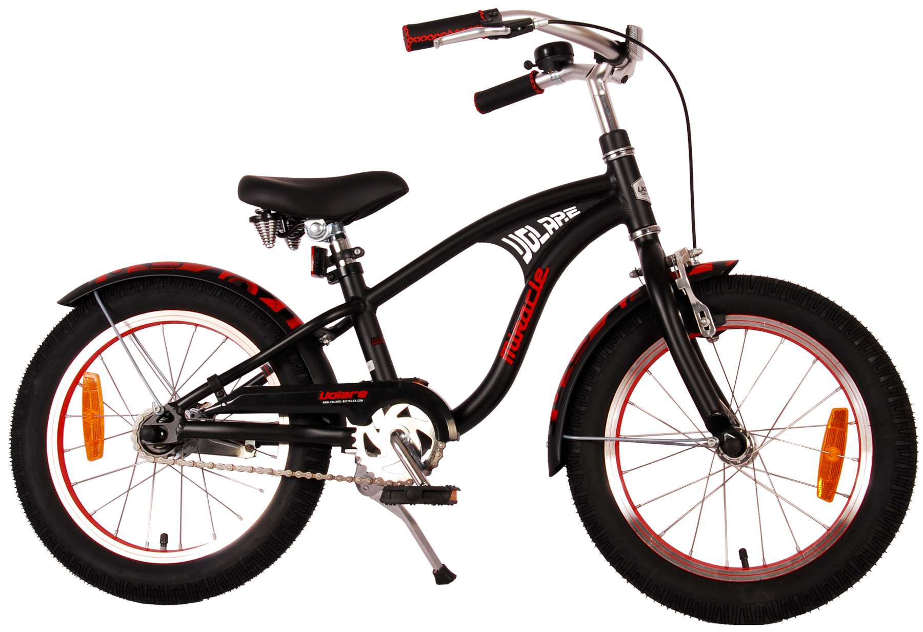 volare-miracle-cruiser-kinderfahrrad-16-zoll-mattschwarz-2 image 2