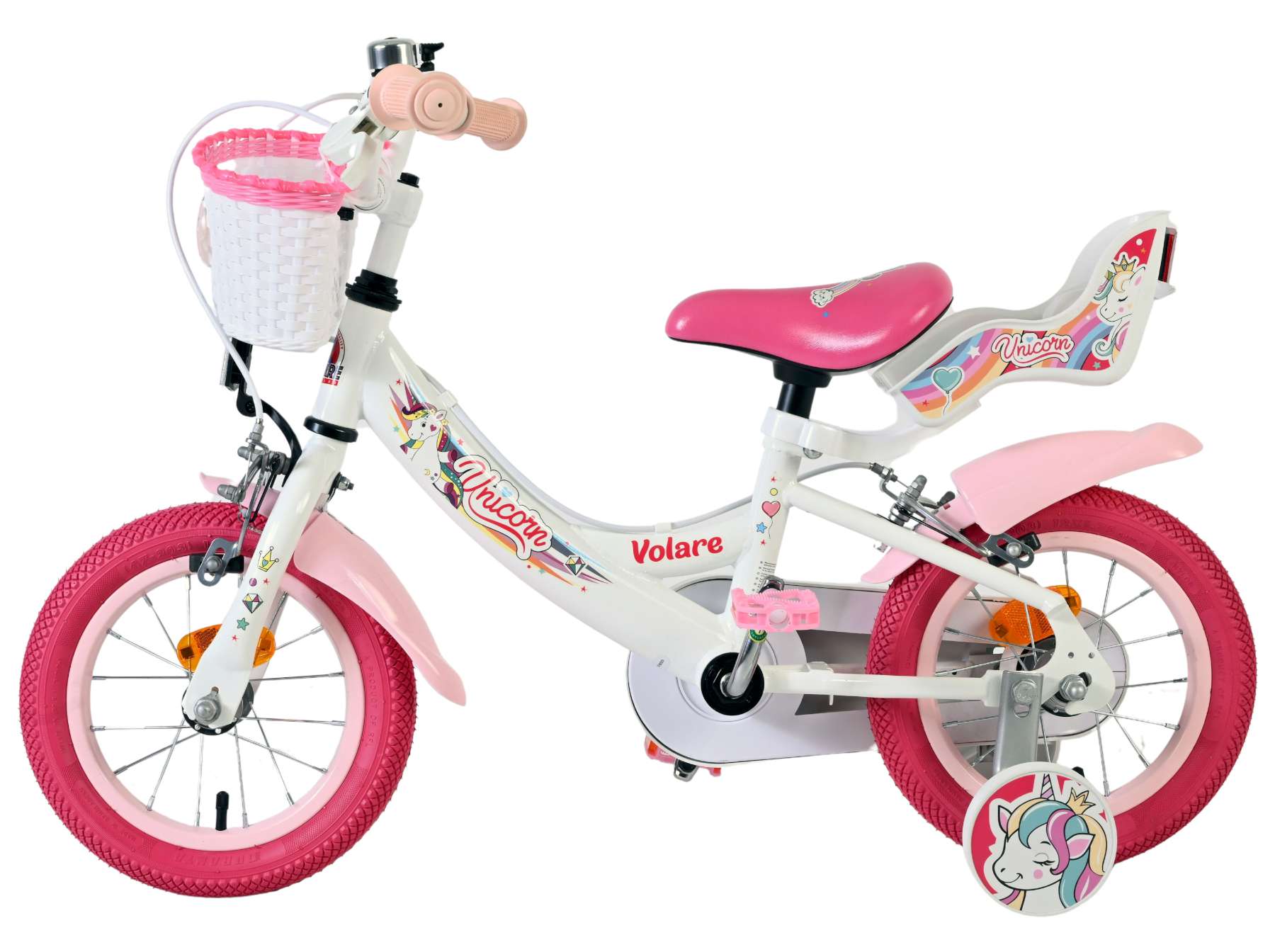 volare-unicorn-12-zoll-kinderfahrrad-m-dchen-wei-handbremse image 7