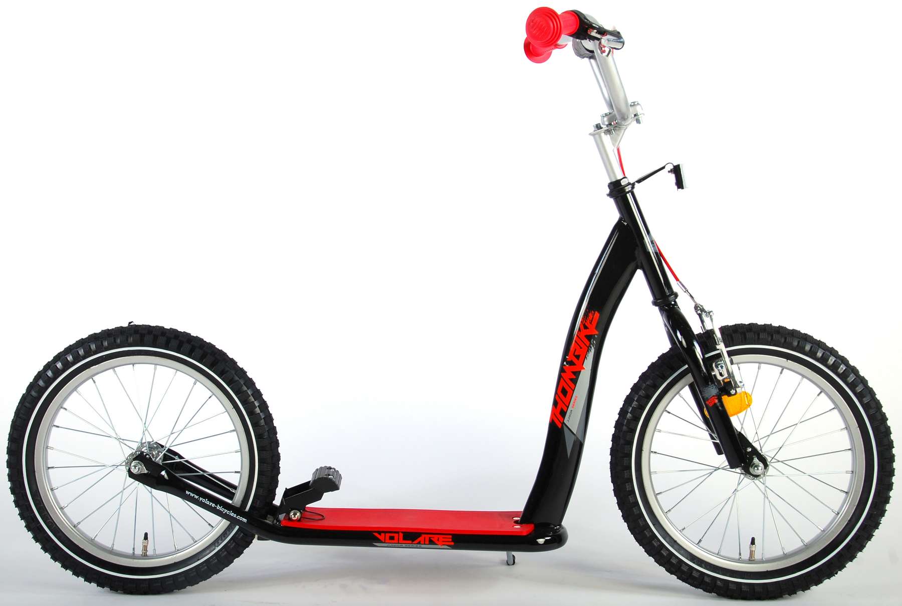 volare-step-roller-16-zoll-schwarz-rot-luftreifen image 3