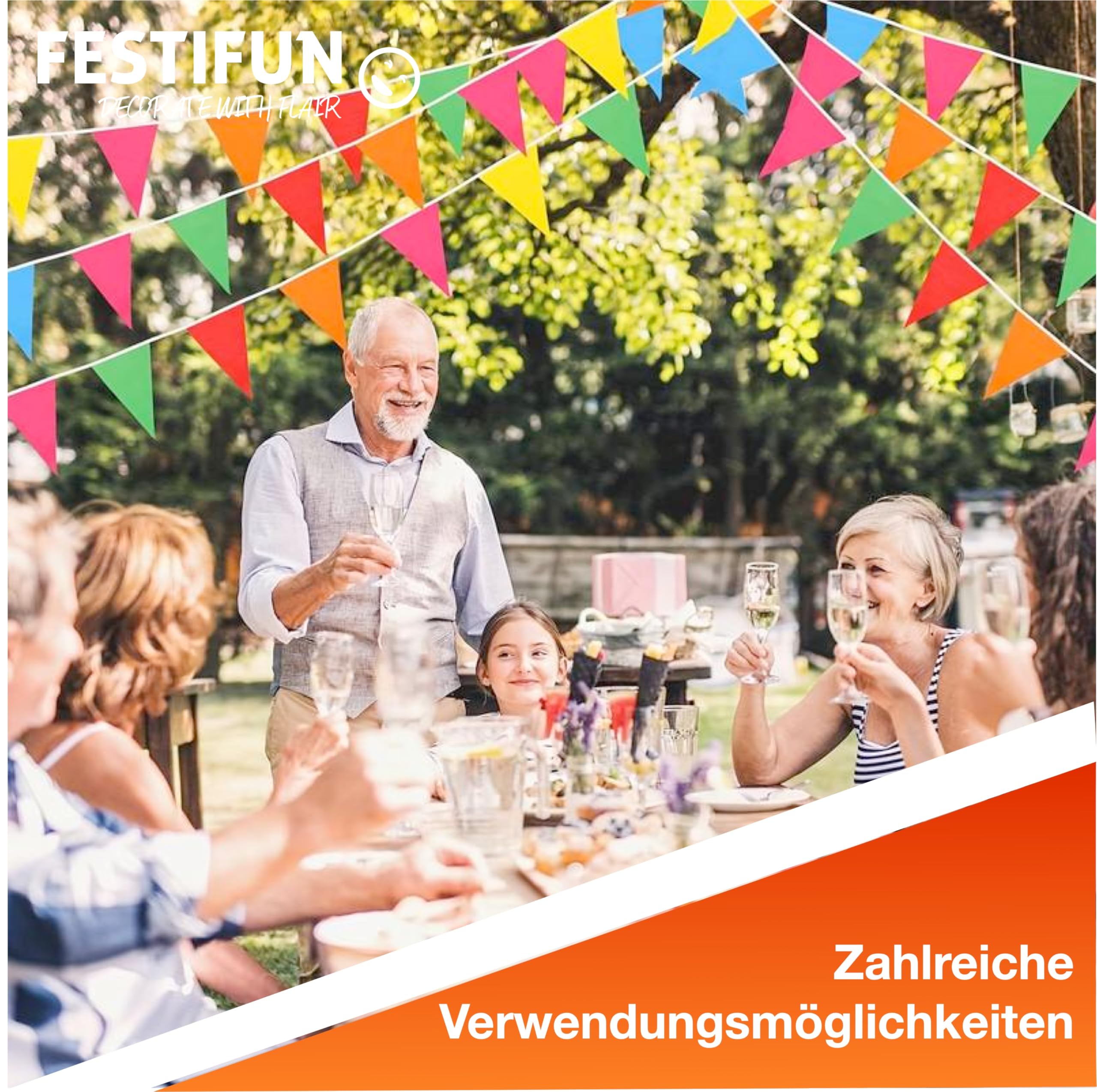 festifun-wimpelkette-stoff-girlande-100-m-bunt-3er-pack-partydeko image 4