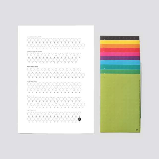 dot-on-smart-small-miniplaner-mit-klebepunkten-recyclingpapier image 1