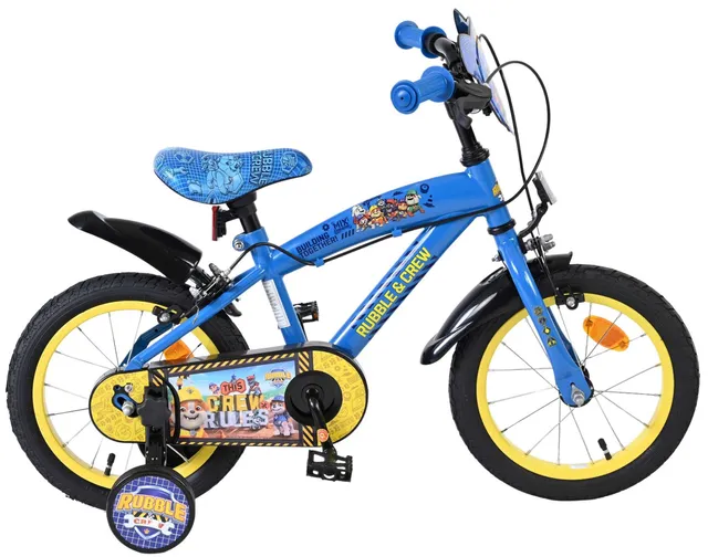 volare-paw-patrol-rubble-14-zoll-kinderfahrrad-blau-st-tzr-der image 1