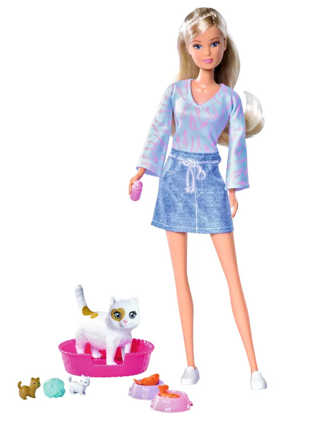 simba-steffi-love-baby-cats-spielpuppe-29cm-mit-katzenbabys image 1