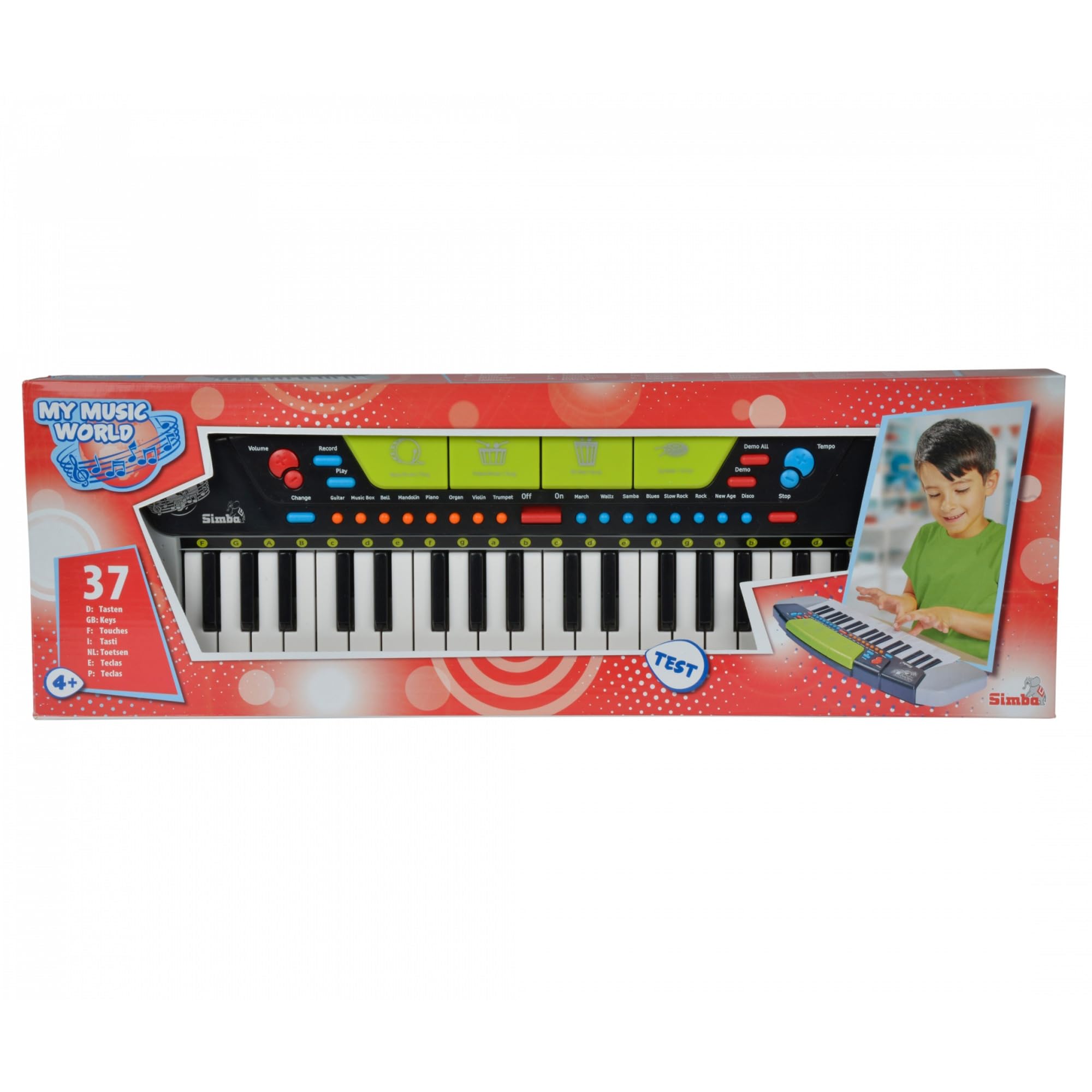 simba-my-music-world-keyboard-modern-style-kinderkeyboard-37-tasten image 3