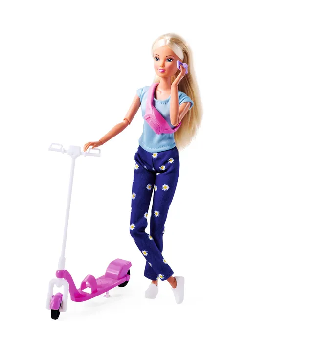 simba-steffi-love-scooter-fun-puppe-mit-roller-29cm image 1