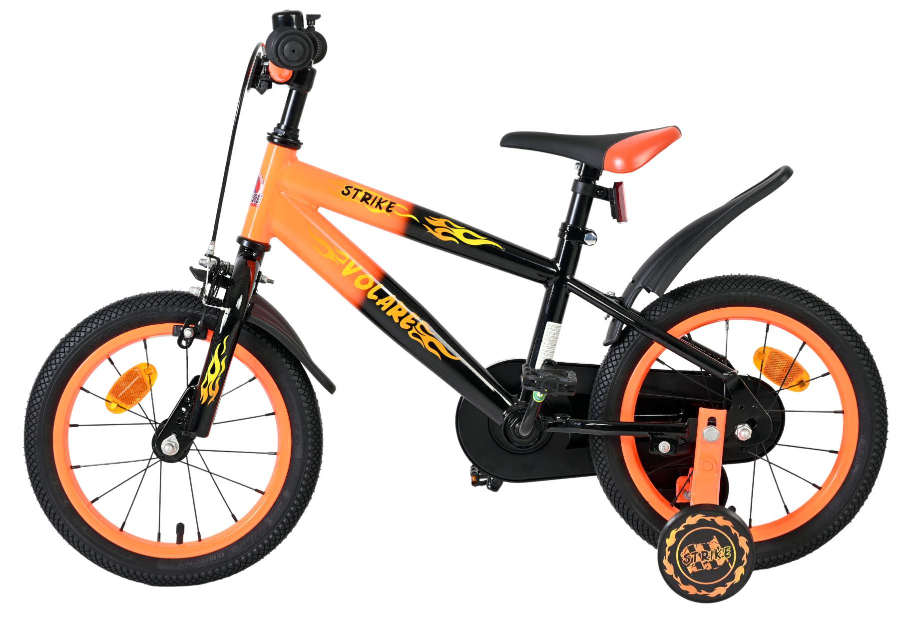 volare-strike-14-zoll-jungenfahrrad-orange-schwarz image 7