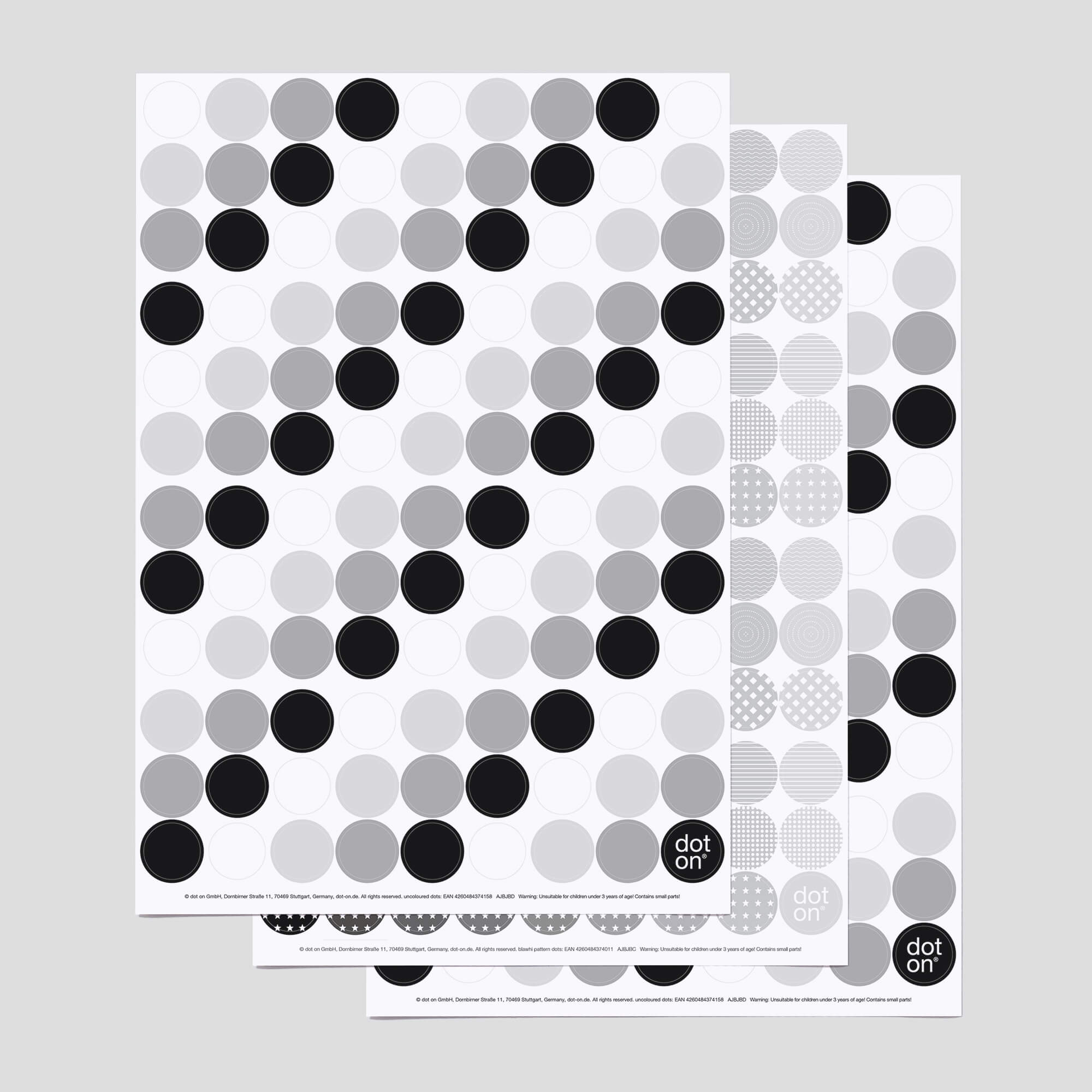 dot-on-black-white-dots-klebepunkte-20-mm-3er-set image 1