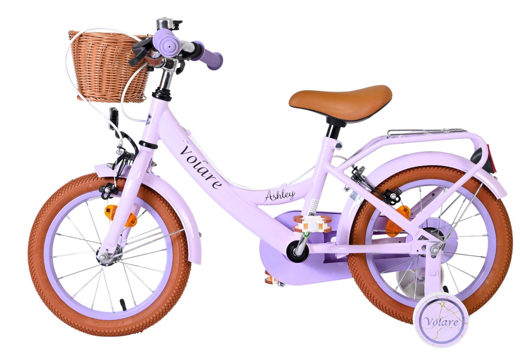 volare-ashley-14-zoll-kinderfahrrad-lila-handbremsen image 6